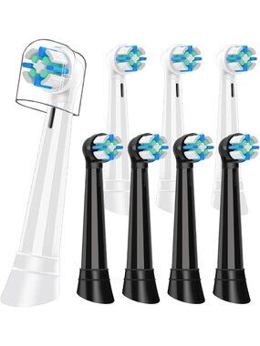Replacement Electric Toothbrush Heads for Oral B IO Series - Black/White